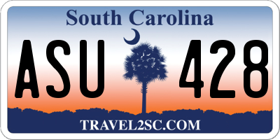 SC license plate ASU428