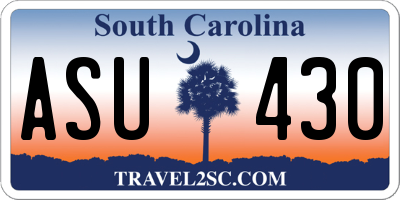 SC license plate ASU430