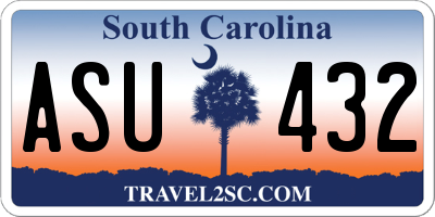 SC license plate ASU432