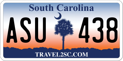 SC license plate ASU438