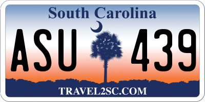 SC license plate ASU439