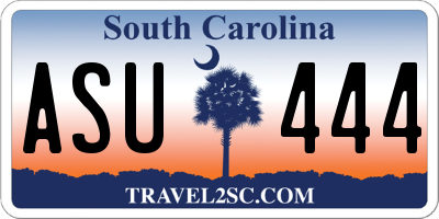 SC license plate ASU444