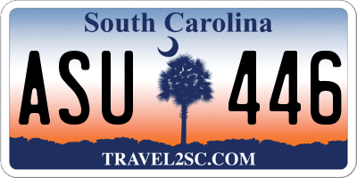 SC license plate ASU446