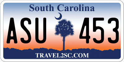 SC license plate ASU453