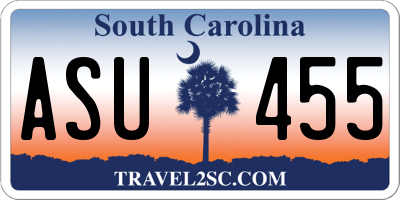 SC license plate ASU455