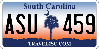 SC license plate ASU459
