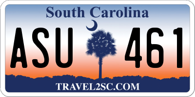 SC license plate ASU461