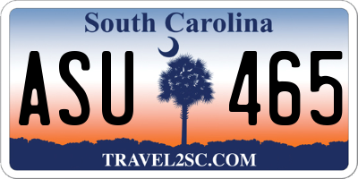 SC license plate ASU465