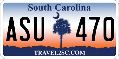 SC license plate ASU470