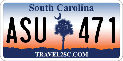 SC license plate ASU471