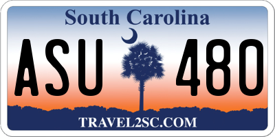SC license plate ASU480