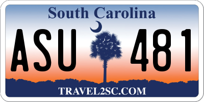 SC license plate ASU481
