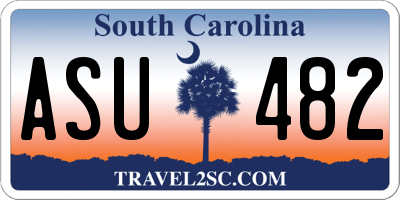 SC license plate ASU482