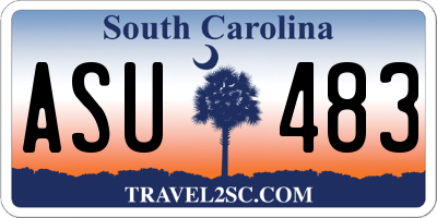 SC license plate ASU483