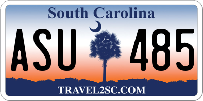 SC license plate ASU485