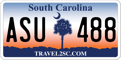 SC license plate ASU488