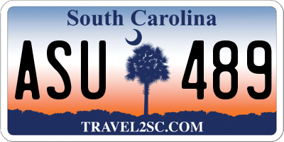 SC license plate ASU489