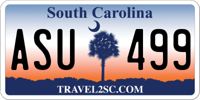 SC license plate ASU499