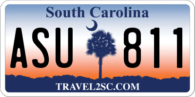 SC license plate ASU811