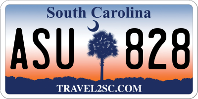 SC license plate ASU828