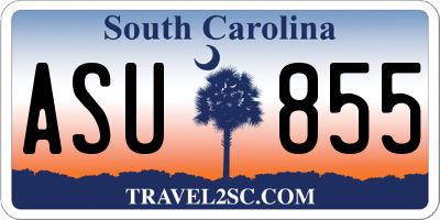 SC license plate ASU855