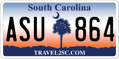 SC license plate ASU864