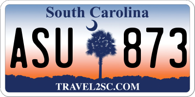 SC license plate ASU873