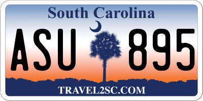 SC license plate ASU895