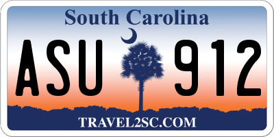 SC license plate ASU912