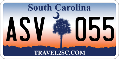 SC license plate ASV055