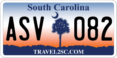 SC license plate ASV082