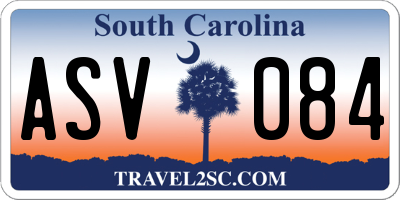 SC license plate ASV084