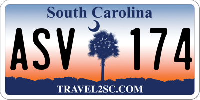 SC license plate ASV174