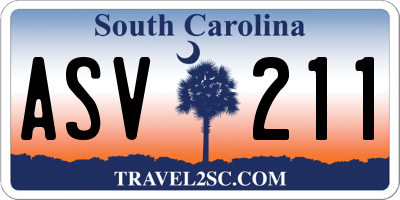 SC license plate ASV211