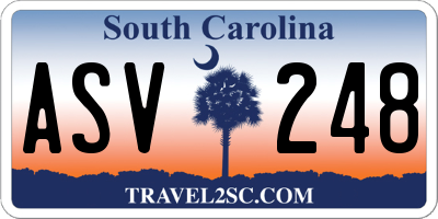 SC license plate ASV248