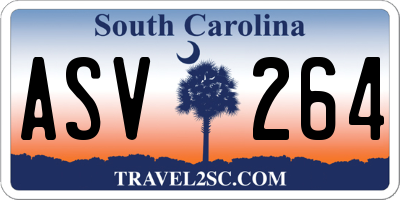 SC license plate ASV264