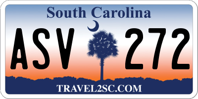 SC license plate ASV272