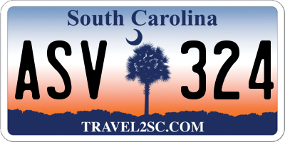 SC license plate ASV324
