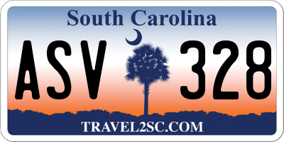 SC license plate ASV328