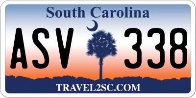 SC license plate ASV338