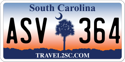SC license plate ASV364