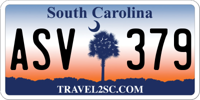 SC license plate ASV379