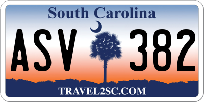 SC license plate ASV382