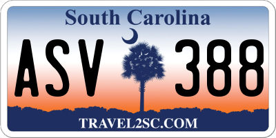 SC license plate ASV388