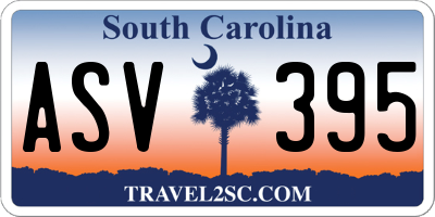SC license plate ASV395