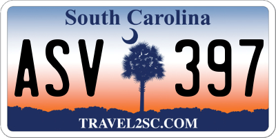 SC license plate ASV397