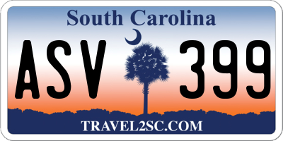 SC license plate ASV399
