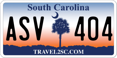 SC license plate ASV404