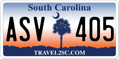 SC license plate ASV405