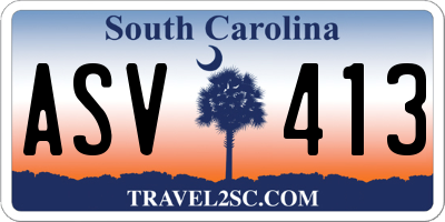 SC license plate ASV413